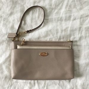 Coach leather wristlet